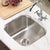 Houzer MS-1708-5 Club 17 Inch Stainless Steel Undermount Large Bar and Prep Sink