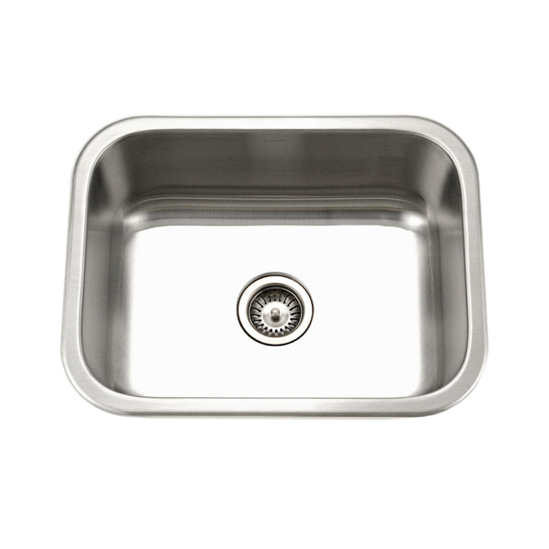 Houzer MS-2309-20 Medallion 23 Inch Stainless Steel Undermount Single Bowl Kitchen Sink