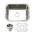 Houzer MS-2309-C Medallion Classic 23 Inch Stainless Steel Undermount Single Bowl Kitchen Sink