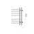 Artos MS06950RP Lioni 27" x 20" Plug-In Heated Towel Rail