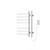 Artos MS06950RP Lioni 27" x 20" Plug-In Heated Towel Rail