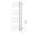Artos MS12250RP Lioni 48" x 20" Plug-In Heated Towel Rail