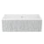 Shaws MS3318 Shaker 33" Single Bowl Farmhouse Apron Front Fireclay Kitchen Sink With Eucalyptus Design