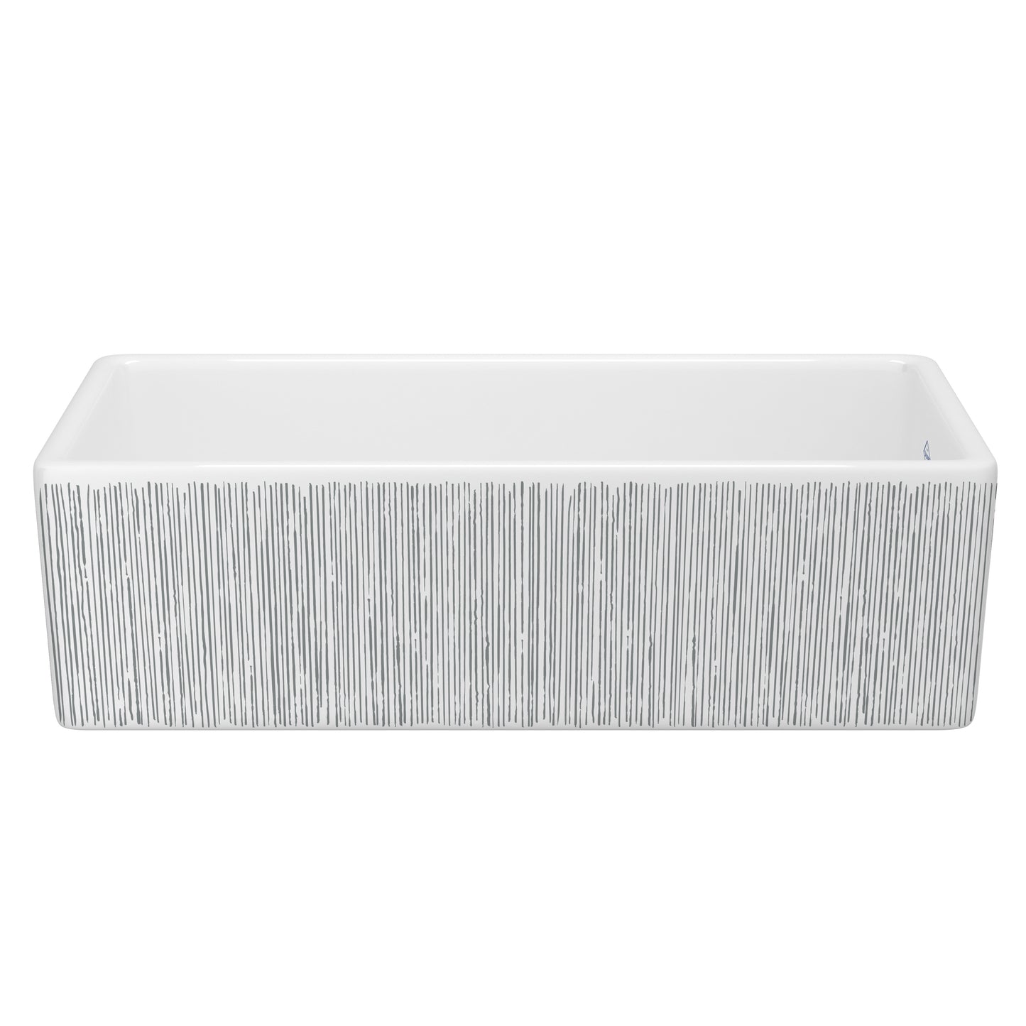 Shaws MS3618 Shaker 36" Single Bowl Farmhouse Apron Front Fireclay Kitchen Sink With Eucalyptus Design