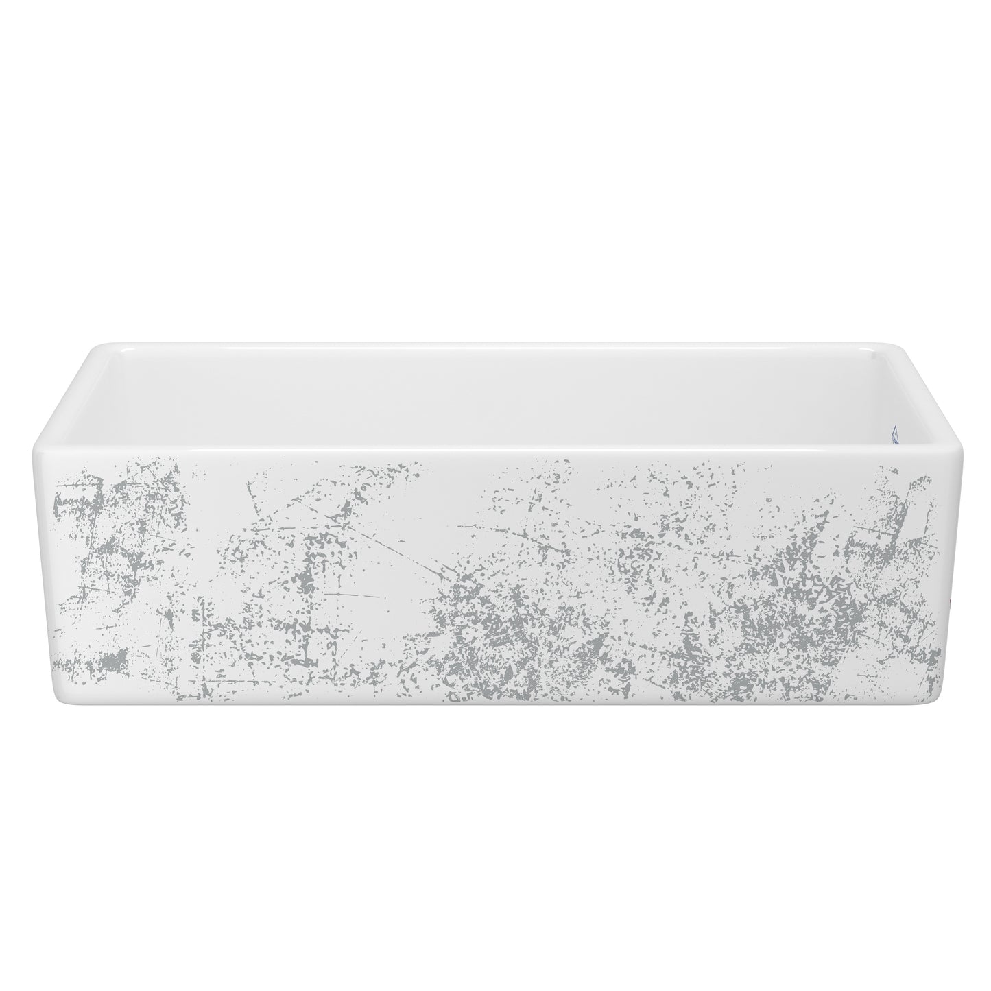 Shaws MS3618 Shaker 36" Single Bowl Farmhouse Apron Front Fireclay Kitchen Sink With Eucalyptus Design