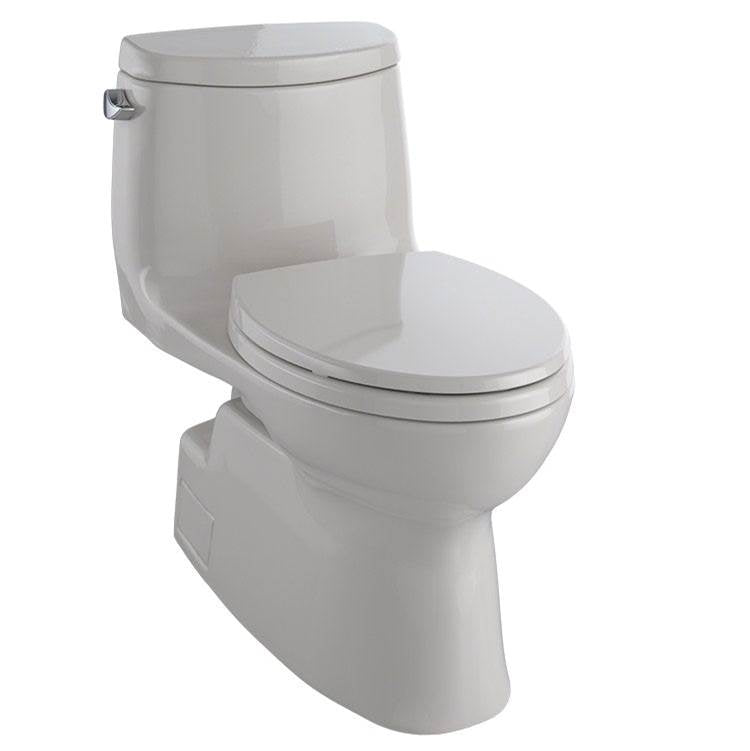 Toto MS614124CEFG Carlyle Ii One-Piece Elongated 1.28 GPF Universal Height Toilet With Cefiontect and Ss124 Softclose Seat, Washlet+ Ready