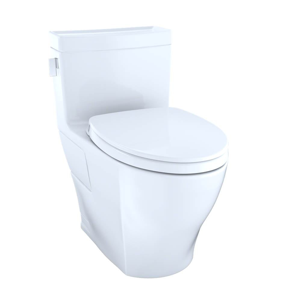 Toto MS624124CEFG Legato Washlet+ One-Piece Elongated 1.28 GPF Universal Height Skirted Toilet With Cefiontect - Parent