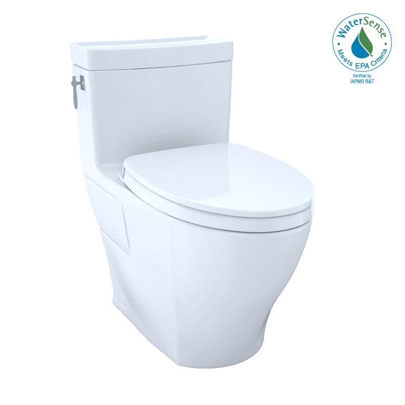Toto MS626124CEFG Aimes Washlet+ One-Piece Elongated 1.28 GPF Universal Height Skirted Toilet With Cefiontect - Parent