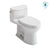 Toto MS634124CEFG Supreme Ii One-Piece Elongated 1.28 GPF Universal Height Toilet With Cefiontect and Ss124 Softclose Seat, Washlet+ Ready