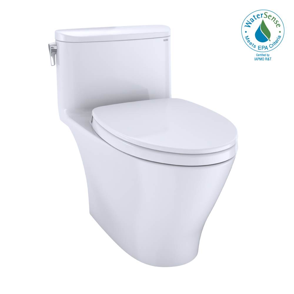 Toto MS642124CEFG Nexus One-Piece Elongated 1.28 GPF Universal Height Toilet With Cefiontect and Ss124 Softclose Seat, Washlet Ready - Parent
