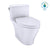 Toto MS642124CEFG Nexus One-Piece Elongated 1.28 GPF Universal Height Toilet With Cefiontect and Ss124 Softclose Seat, Washlet Ready - Parent