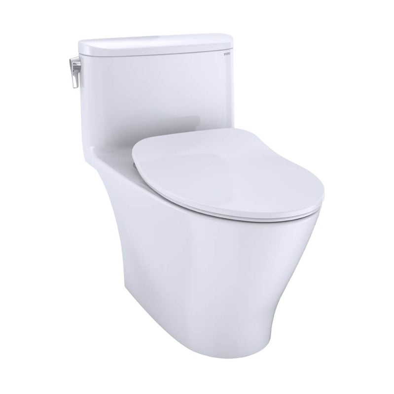 Toto MS642234CEFG#01 Nexus One-Piece Elongated 1.28 GPF Universal Height Toilet With Cefiontect and Ss234 Softclose Seat, Washlet+ Ready