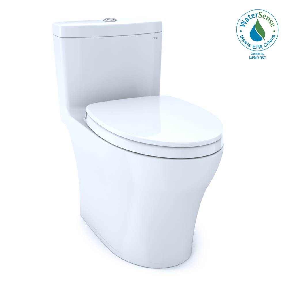 Toto MS646124CEMFGN Aquia Iv One-Piece Elongated Dual Flush 1.28 and 0.9 GPF Universal Height, Washlet Ready Toilet With Cefiontect - Parent