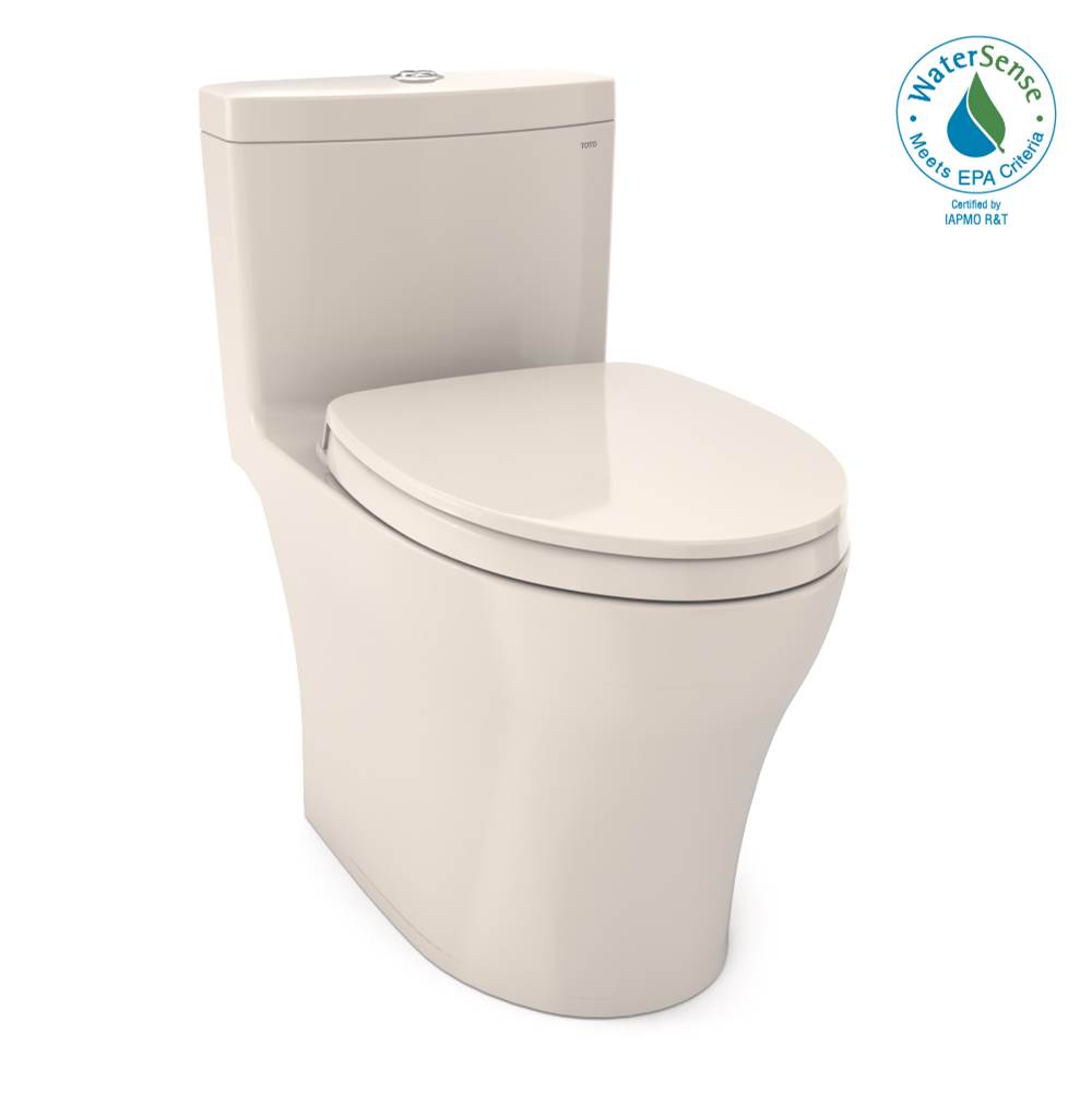 Toto MS646124CEMFGN Aquia Iv One-Piece Elongated Dual Flush 1.28 and 0.9 GPF Universal Height, Washlet Ready Toilet With Cefiontect
