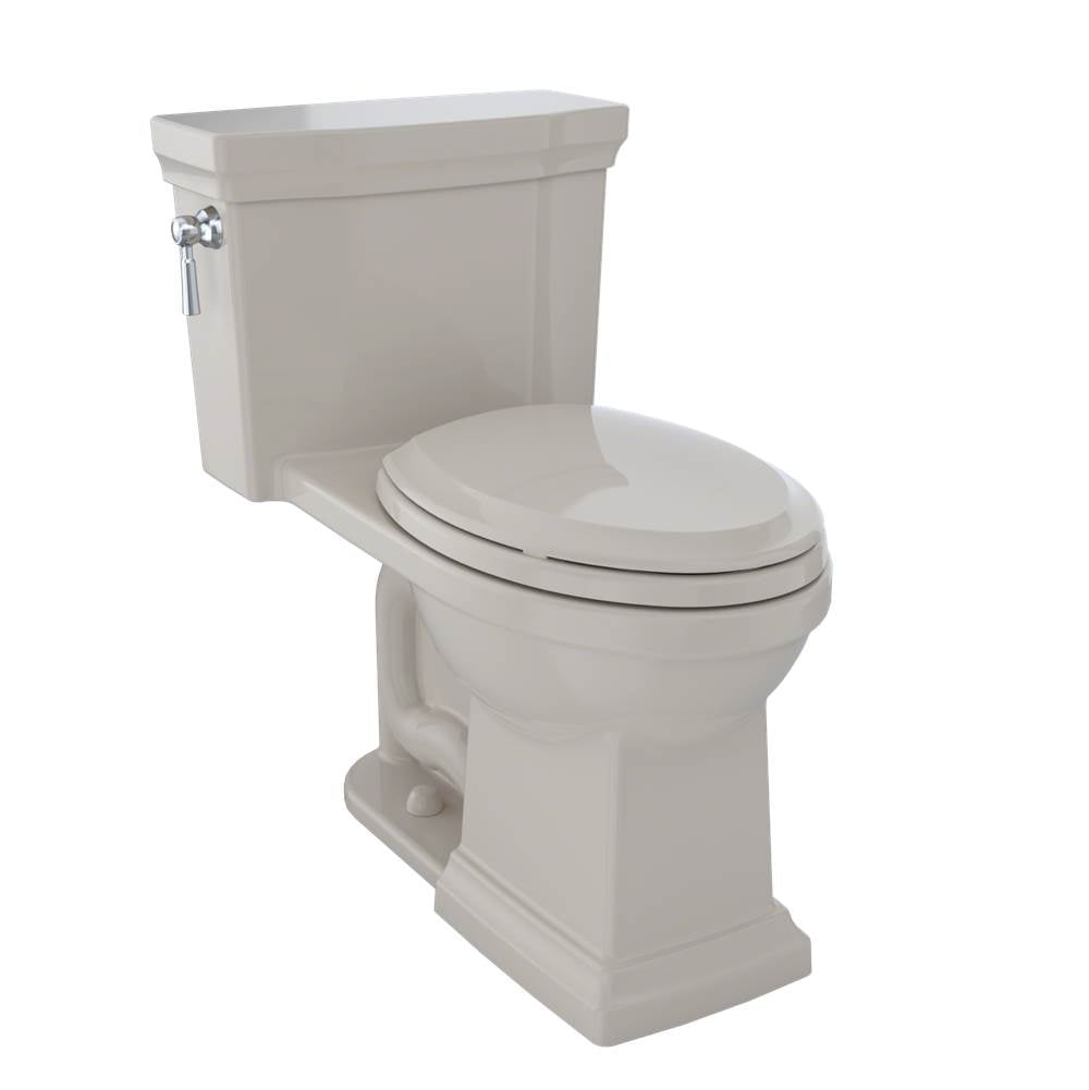 Toto MS814224CEFG Promenade Ii One-Piece Elongated 1.28 GPF Universal Height Toilet With Cefiontect