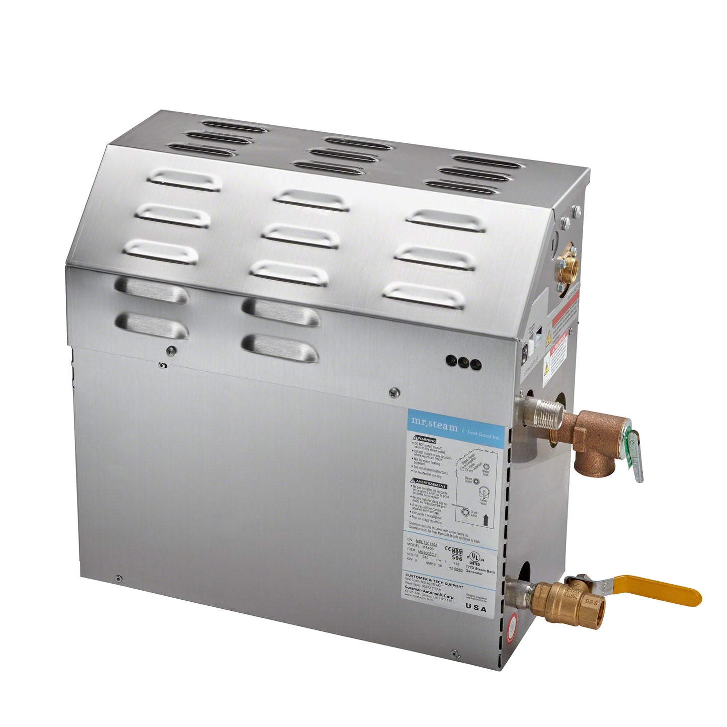 Mr. Steam MS90RB1 MS 5 kW (5000 W) Steam Shower Generator of 208 Volt & 1-Phase