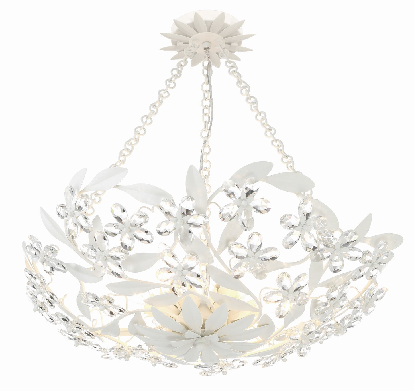 Crystorama MSL-306_CEILING Marselle 6 Light Semi Flush Mount