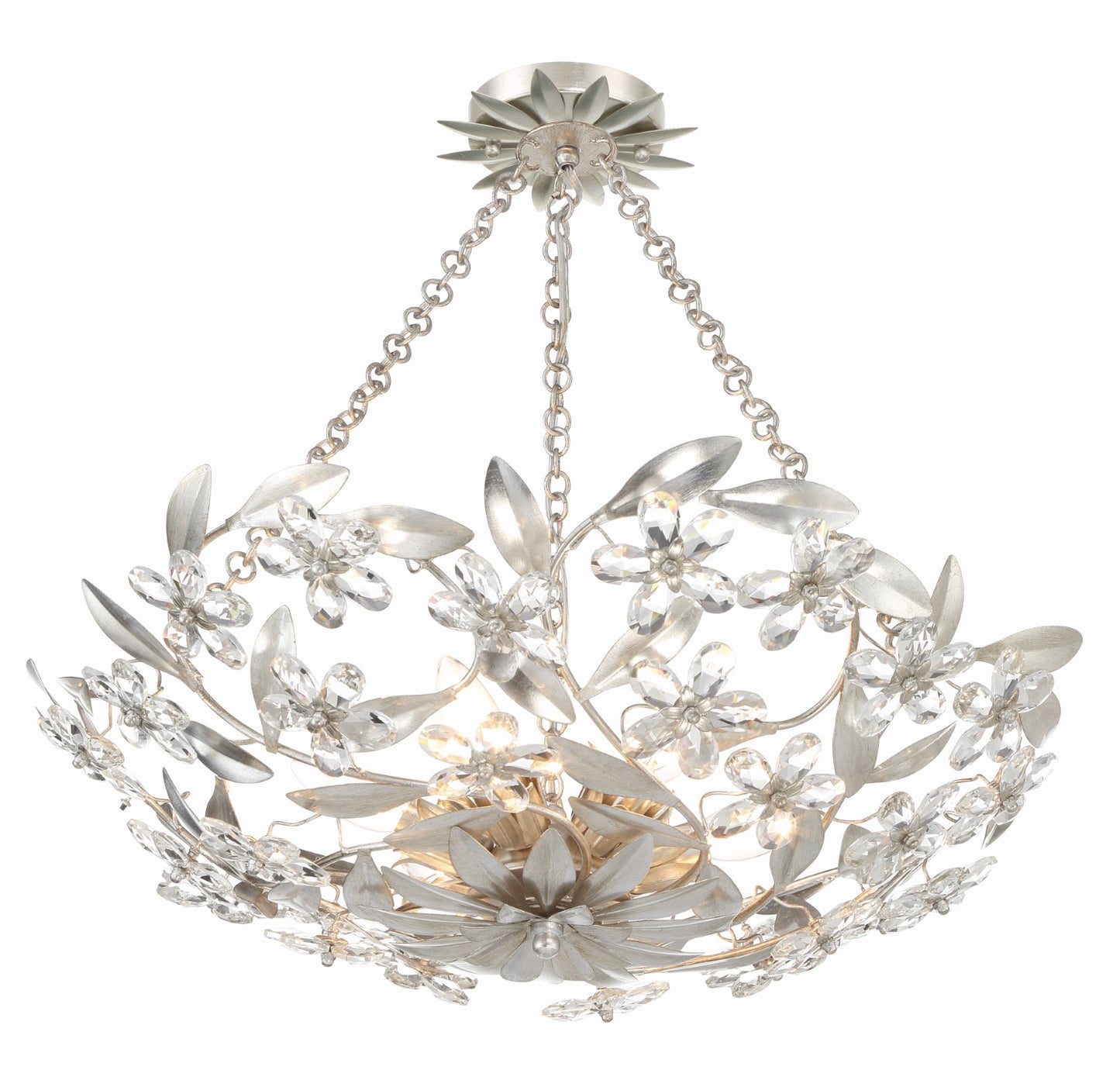Crystorama MSL-306_CEILING Marselle 6 Light Semi Flush Mount