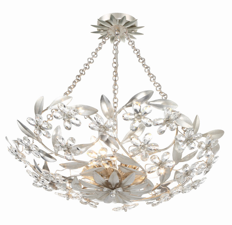 Crystorama MSL-306_CEILING Marselle 6 Light Semi Flush Mount