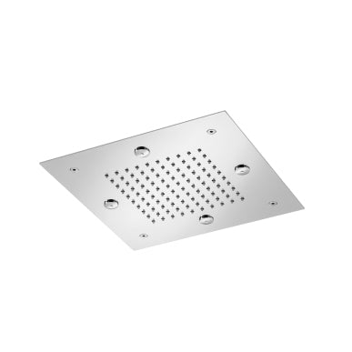 Flusso MSS.12S 12" Stainless Steel Flush Mount Rainhead With Mist Flow