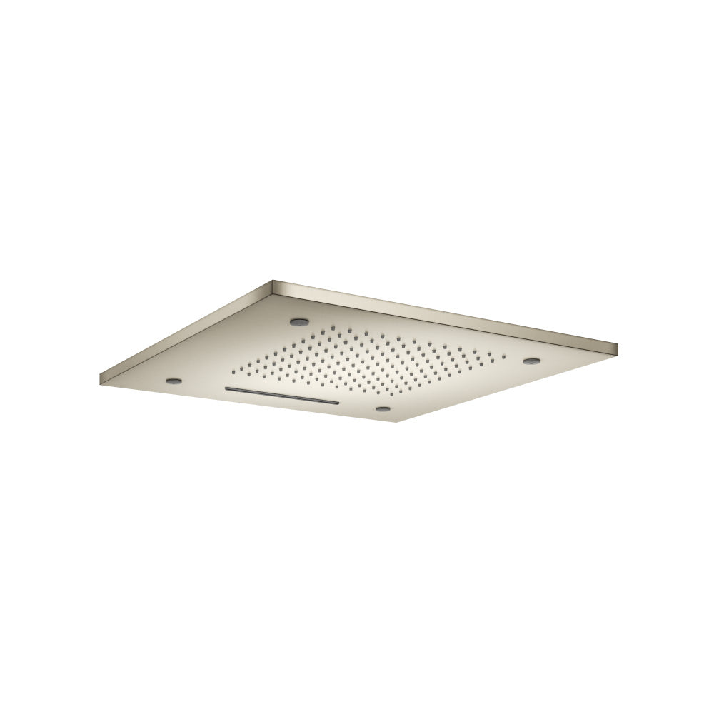 Flusso Cascade MSS.20S 20" Stainless Steel Flush Mount Rainhead With Cascade Watefall & Mist Flow
