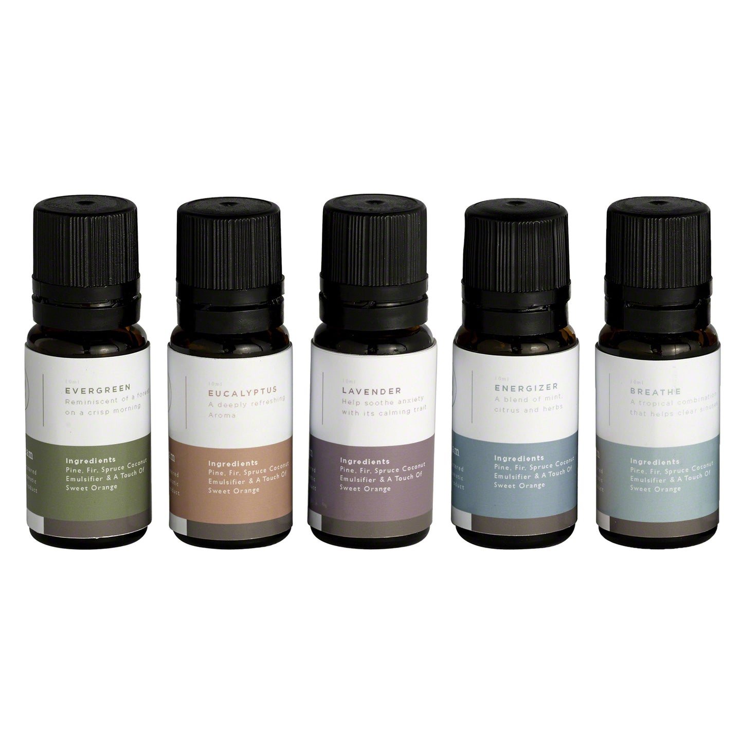 Mr. Steam MS ESSENTIAL 5 Multi Essential Aroma Oil Package in 10 mL Bottle