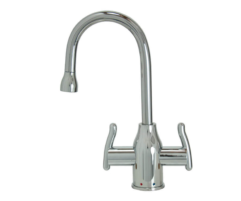 Mountain Plumbing MT1801-NL Francis Anthony Collection Hot & Cold Water Faucet with Modern Curved Body & Handles - Parent