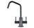 Mountain Plumbing MT1821-NLDK Mini Hot Cold Faucet With Duet Knurled Accent