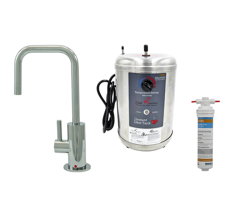 Mountain Plumbing MT1830DIY-NL Francis Anthony Hot Water Faucet (90? Spout) & Little Gourmet Premium Hot Water Tank - Parent