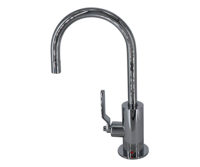 Mountain Plumbing MT1840-NLIH Hot Water Faucet with Contemporary Round Body Industrial Lever Handle - Parent