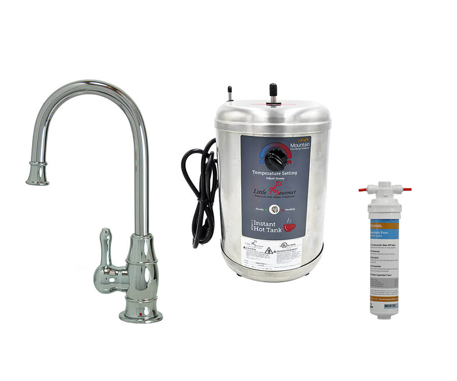 Mountain Plumbing MT1850DIY-NL Francis Anthony Hot Water Faucet & Little Gourmet Hot Water Tank - Parent