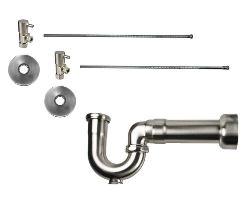 Mountain Plumbing MT3041-NL Lavatory Supply Kit w/Massachusetts P-Trap Angle Contemporary Lever Handle - Parent