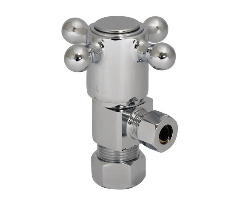 Mountain Plumbing MT4003X-NL Brass Cross Handle with 1/4" Turn Ceramic Disc Cartridge Valve Lead Free Angle - Parent