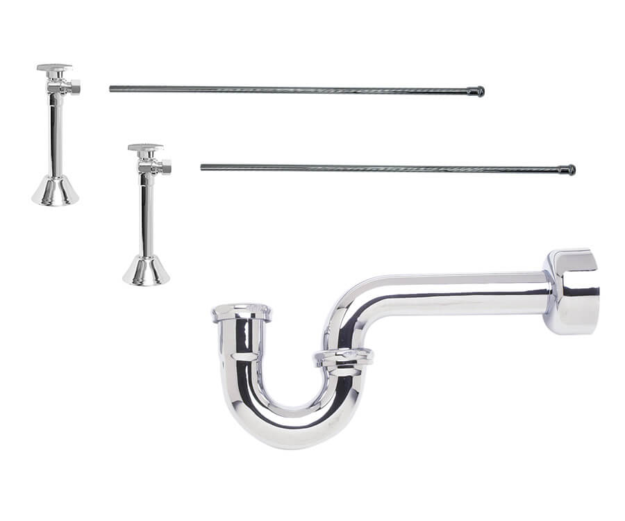 Mountain Plumbing MT4422-NL Lavatory Supply Kit w/ 1/2" Copper Sweat Inlet x 3/8" O.D. Compression Outlet - Parent