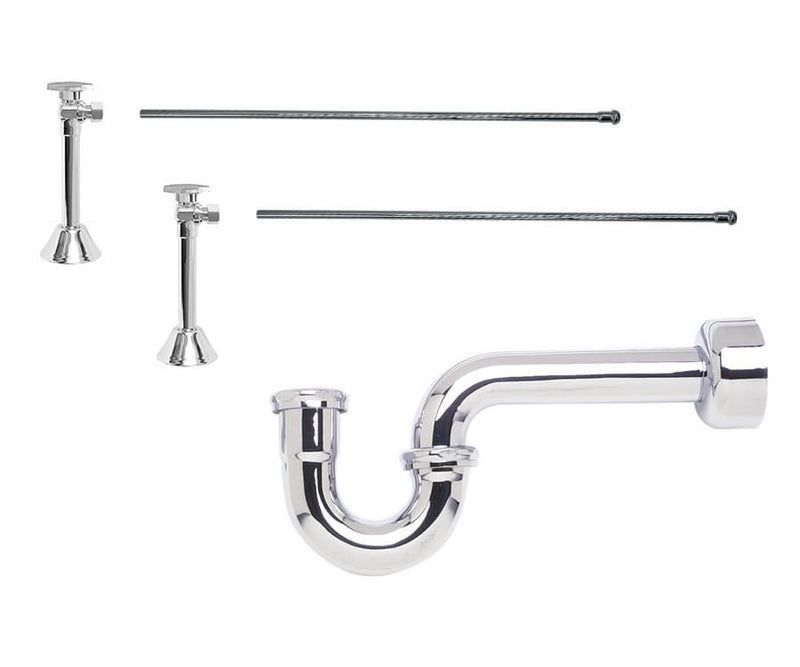 Mountain Plumbing MT4422-NL Lavatory Supply Kit w/ 1/2" Copper Sweat Inlet x 3/8" O.D. Compression Outlet - Parent