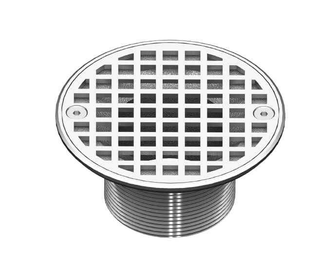 Mountain Plumbing MT507-GRID 4" Round Solid Nickel Bronze Plated Grid Shower Drain - Parent