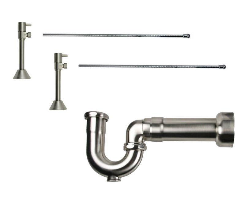 Mountain Plumbing MT5170L-NL Lavatory Supply Kit w/ Massachusetts P-Trap Angle Sweat Lever Handle - Parent