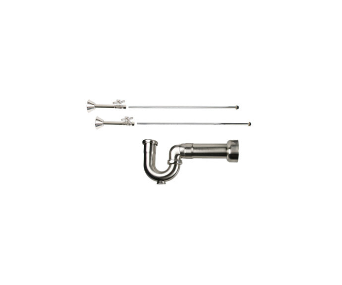 Mountain Plumbing MT631MASS-NL Lavatory Supply Kit w/ Massachusetts P-Trap Straight Sweat Mini Cross Handle - Parent