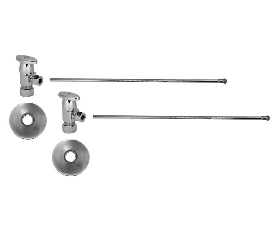 Mountain Plumbing MT6930-NL 1/2" Compression (5/8" O.D.) Inlet x 3/8" O.D. Compression Outlet - Parent