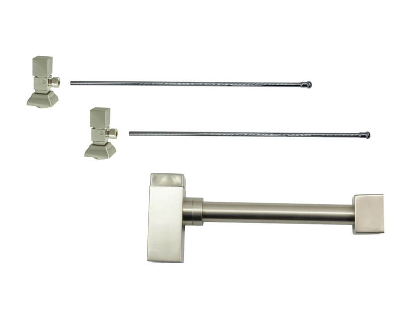 Mountain Plumbing MT7001-NL Lavatory Supply Kit w/Decorative Trap Angle Contemporary Square Handle - Parent