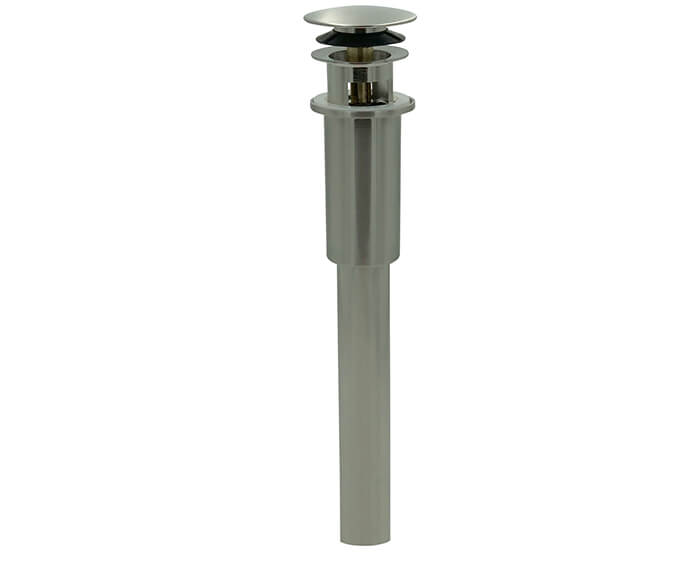 Mountain Plumbing MT745-3 Dome Style Round Lavatory Drain With Overflow & Soft Touch Dome - Parent