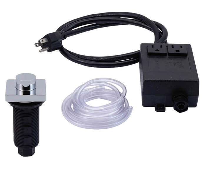 Mountain Plumbing MT962R Square "Deluxe" Raised Waste Disposer Air Switch with Freedom Mount - Parent