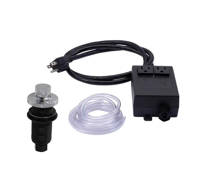 Mountain Plumbing MT964K Round "Deluxe" Knurled Raised Waste Disposer Air Switch with Freedom Mount - Parent