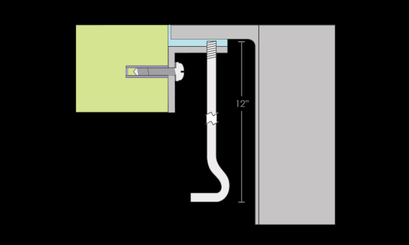 Mila MTK-118AL Flush Mount Installation Kit