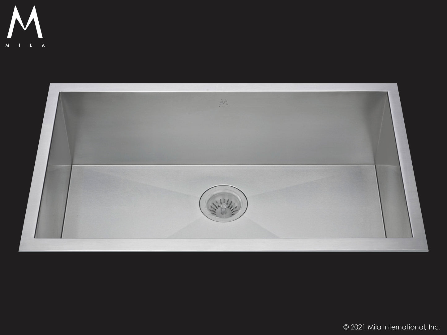 Mila MTS-504SB Atelier Single Bowl Flush Mount/Tri Mount Sink