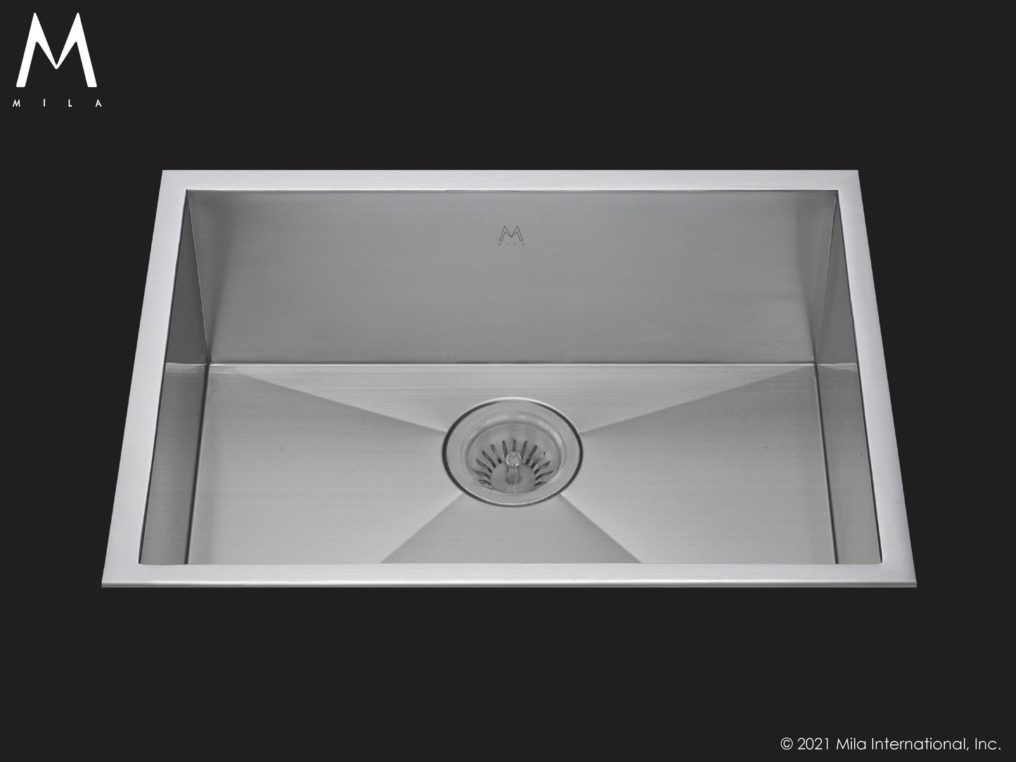Mila MTS-654SB Atelier Single Bowl Flush Mount/Tri Mount Sink