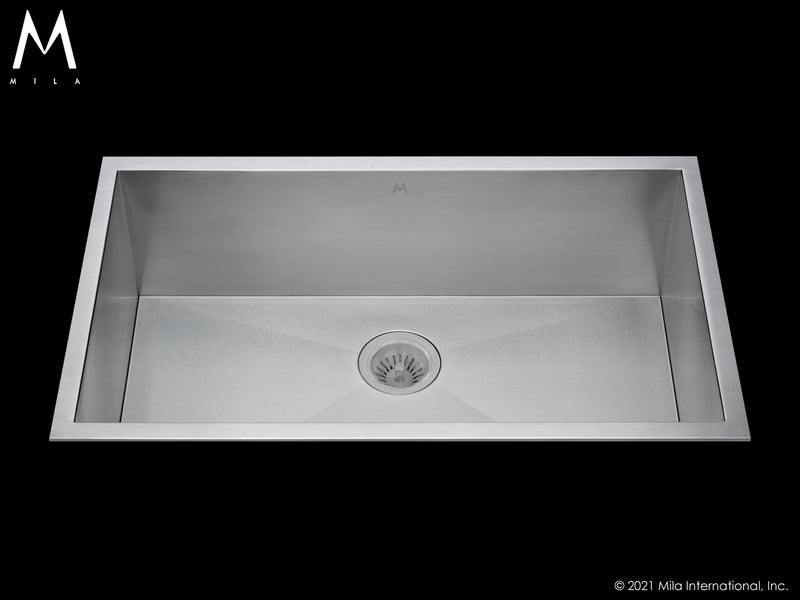Mila MTS-802SB Atelier Single Bowl Flush Mount/Tri Mount Sink