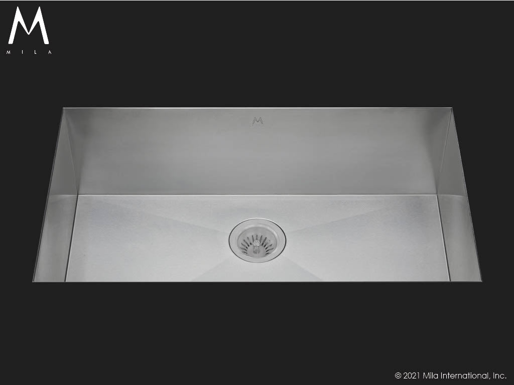 Mila MUS-504SB Flatiron Single Bowl Sink