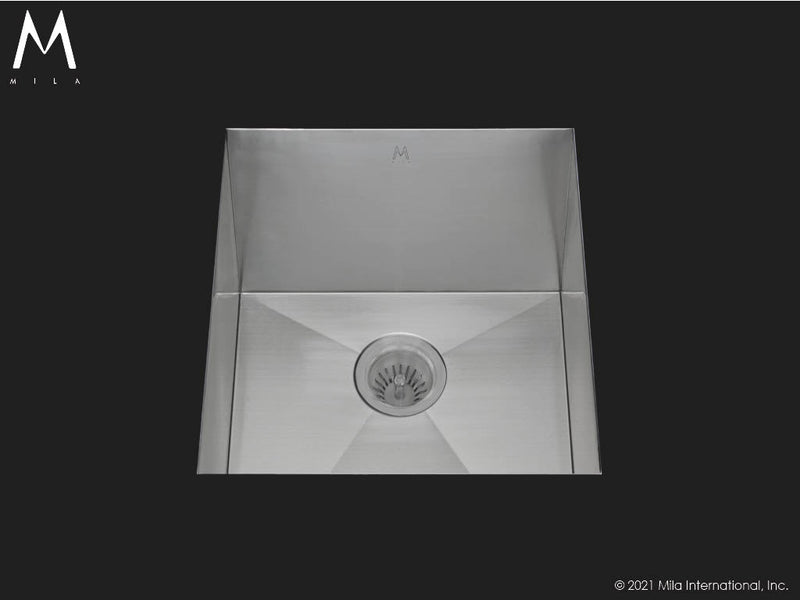 Mila MUS-802SB Flatiron Single Bowl Sink