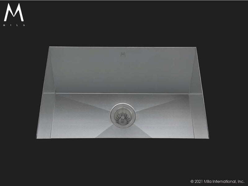 Mila MUS-804SB Flatiron Single Bowl Sink